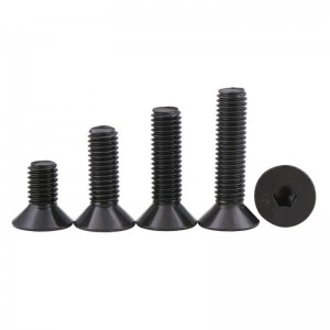 DIN7991 Hex Socket Countersunk Screw Grade Carbon Steel Black Oxide Grade 8.8 10.9