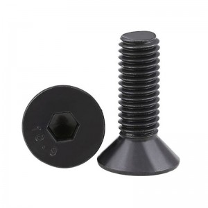 Manufacturer for 12 Inch Hex Bolt - DIN7991 Hex Socket Countersunk Screw Grade Carbon Steel Black Oxide Grade 8.8 10.9  –  Hongji