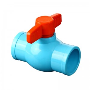 Light blue plastic water ball valve