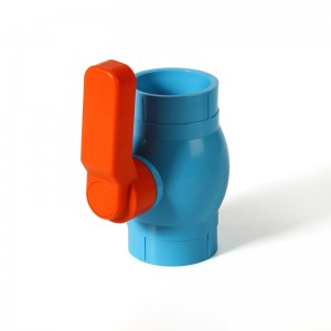 Thailand pvc ball valve with colorful bax