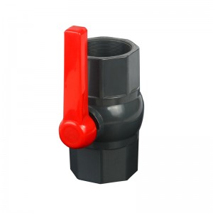 PVC octagonal ball valve with long handle