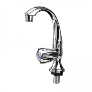 kitchen swan neck faucet Chrome plated