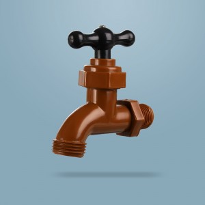 Hongke For India Plastic PVC Faucet With Stainless Mouth Water Tap