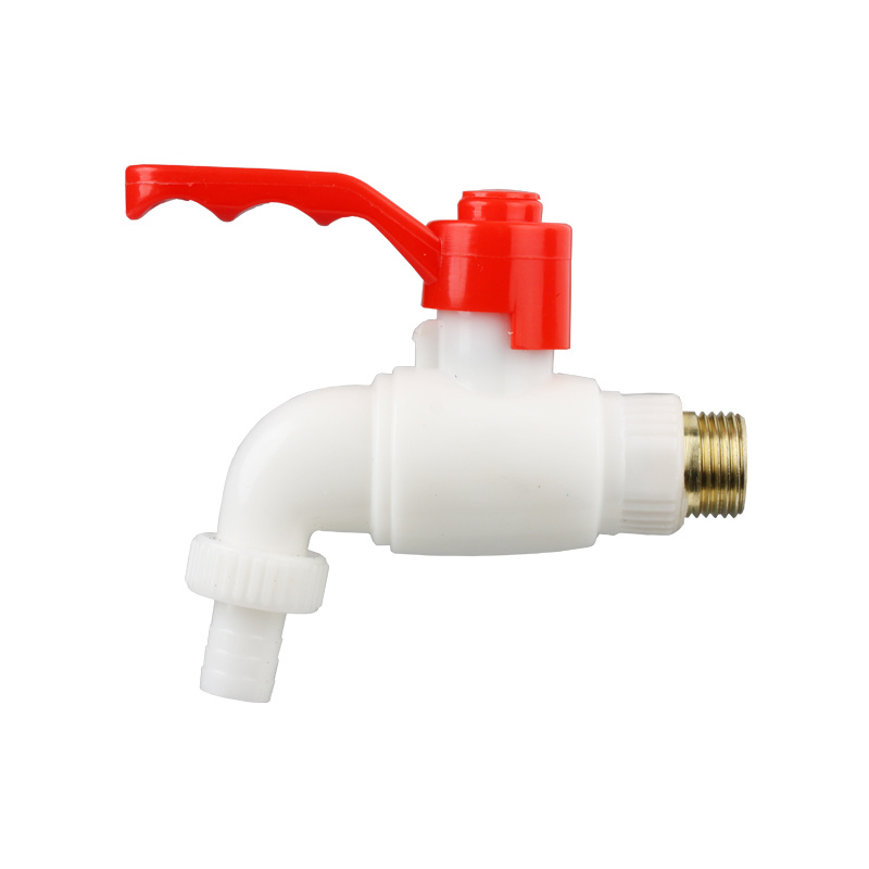Cheap price Mini Kitchen Swan Neck Faucet - Hongke New Plastic Color Can Open PVC Faucet On Both Sides PVC Tap – Hongke