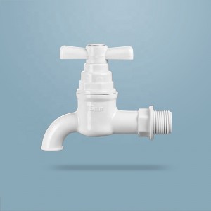 Hongke Plastic PVC Water With Nozzle Hose Bib Cock Faucet