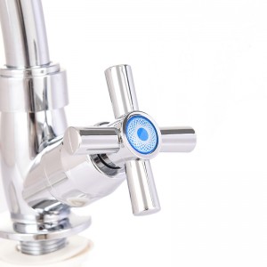 Cross handle vertical ABS kitchen faucet