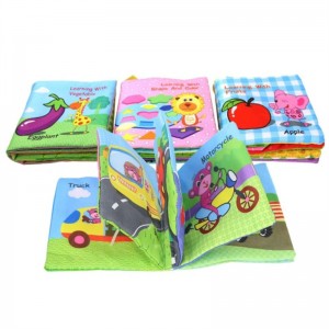 Baby Soft Book Cloth Book Crinkle Book Educational Learning Toy for Infant