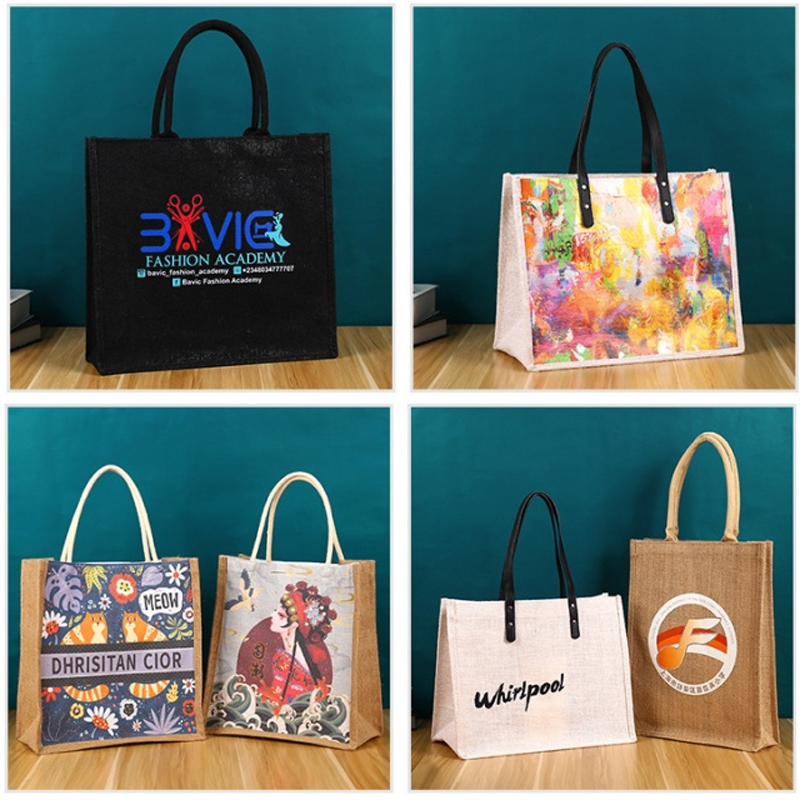 Customized-Jute-Tote-Bags,-Reusable-Jute-Beach-bags,-Burlap-Grocery-Bags,-Jute-Shopping-Bags