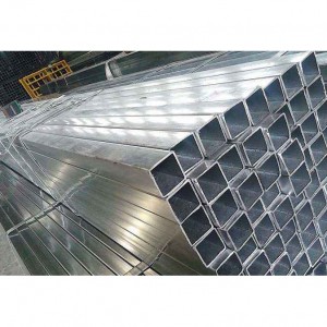 China wholesale Galvanized Corrugated Metal Pipe - Galvanized square tube for construction or mechanical processing – Hongmao
