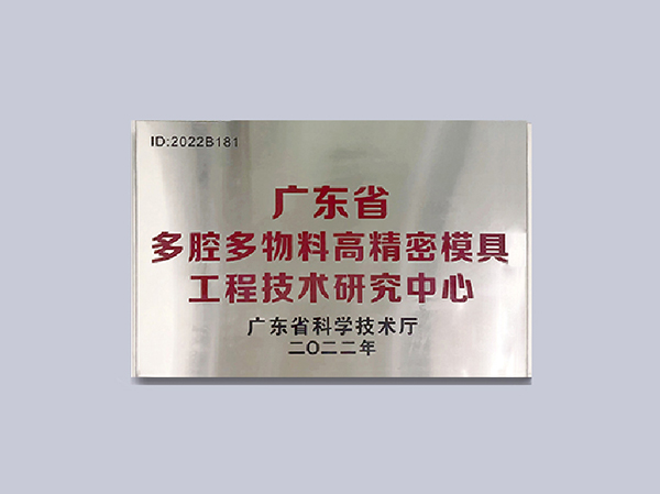 2023: Recognised as Guangdong Multi-Cavity and Multi-Material High-Precision Mould Engineering and Technology Research Centre by Guangdong Provincial Department of Science and Technology, and won several hon