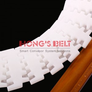 Straight running plastic chain table top chains / Side flexing plastic chain belt