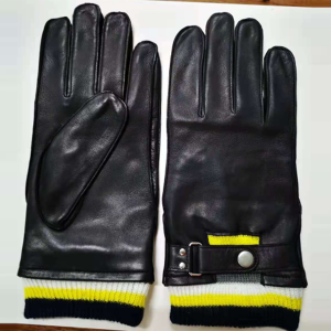 Men’s Color Leather Glove with Full Outer Seam