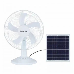 Rechargeable fan desktop household 16 inch portable battery solar charging fan