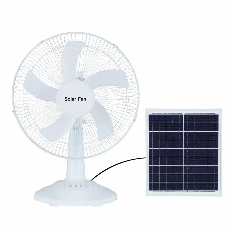 Rechargeable fan desktop household 16 inch portable battery solar charging fan Featured Image
