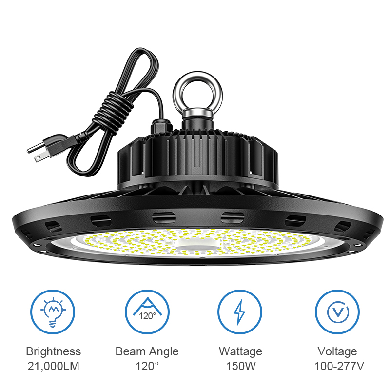 Good quality 300w High Bay Light - 150W 200W UFO LED High Bay Light IP65 for Warehouse Workshop Wet Location – Hongzhun detail pictures