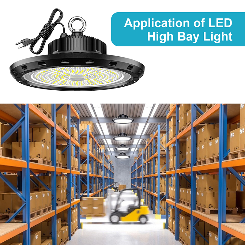 UFO High Bay LED Shop Light 200W/150Watt for Commercial Warehouse Garage Factory 