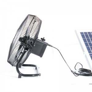 New solar charging fan industrial household large wind battery outdoor portable 12 inch fan