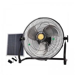 Solar fan household large wind outdoor portable desktop charging fan