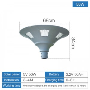 All in one Integrated decoration solar led garden light