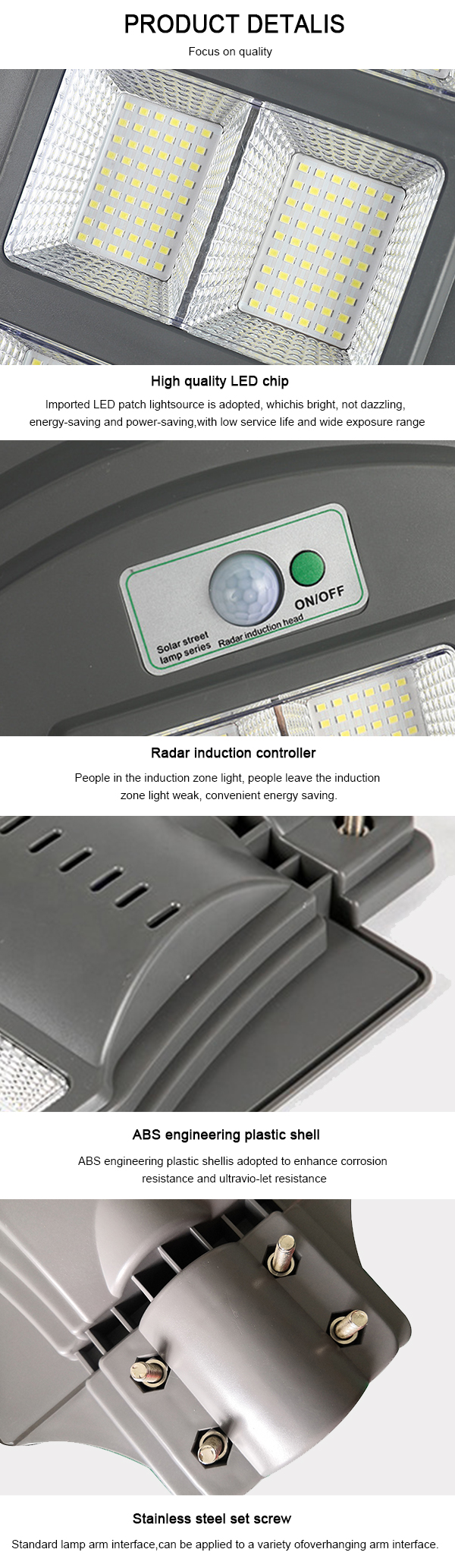 Cheap price smd motion sensor outdoor solar led street lightsingle (7)