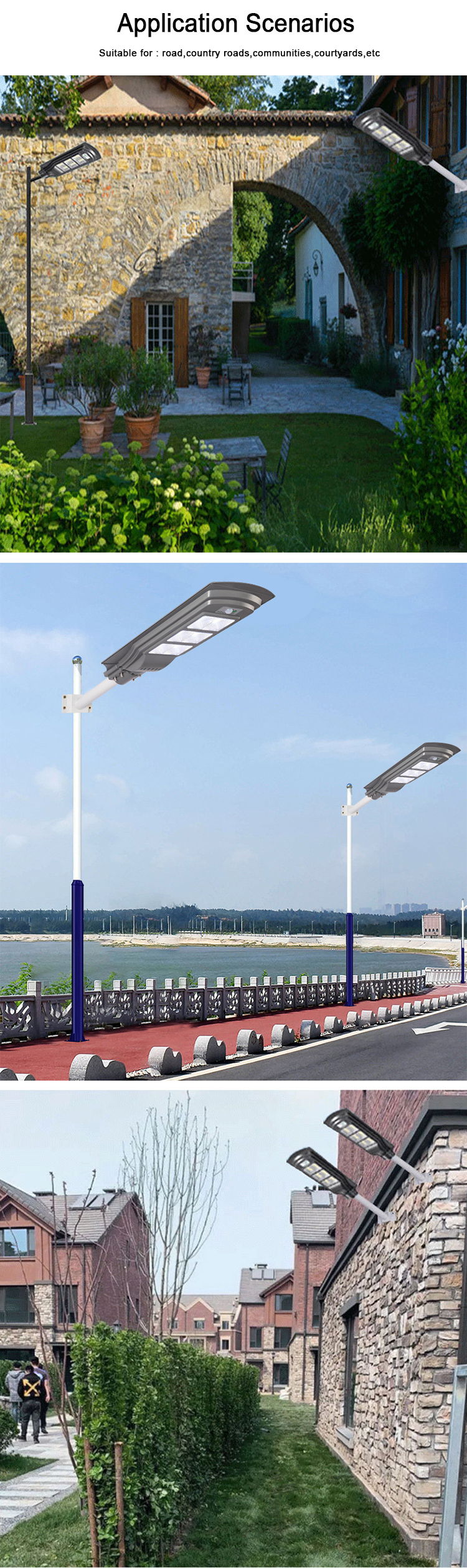 Cheap price smd motion sensor outdoor solar led street lightsingle (8)