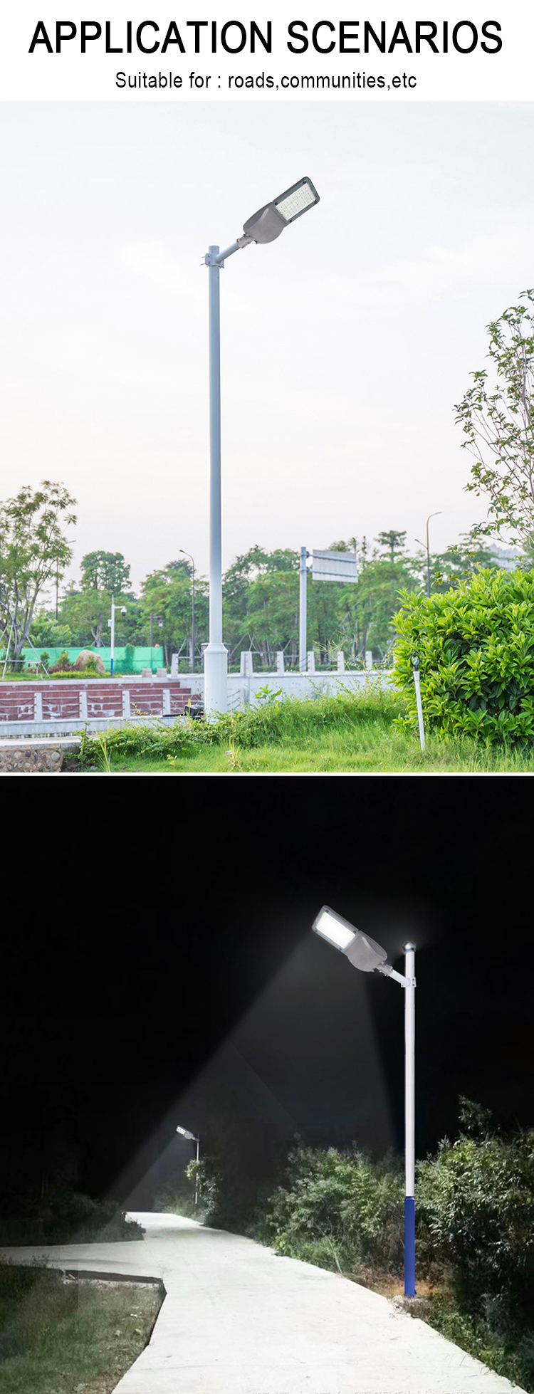 Factory Price outdoor IP65 LED Street Light Outdoor Lamp 60W 150W  ( (6)