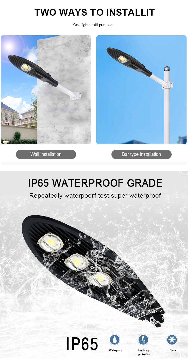 High Quality IP65 Waterproof 30W 50W 100W 150W 200W LED Street Light (5)