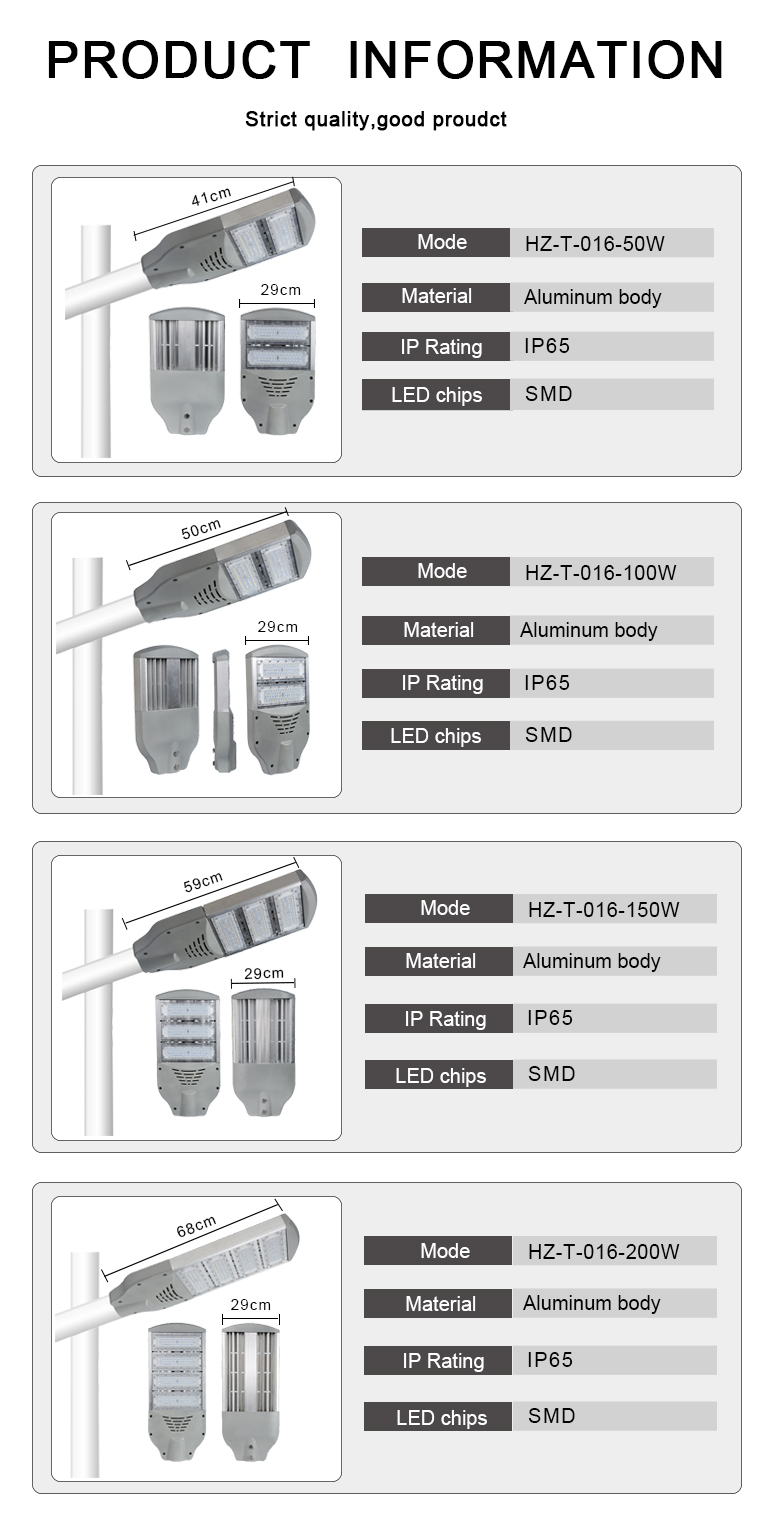 Outdoor ip65 led  street lamps (4)