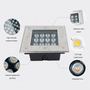 RGB Color Changing with RF Remote Controller & IP68 Waterproof LED Underwater Lights