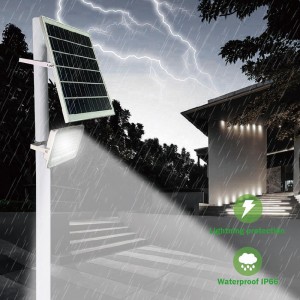 Super discount price Battery display remote control Solar flood led light outdoor wate rproof