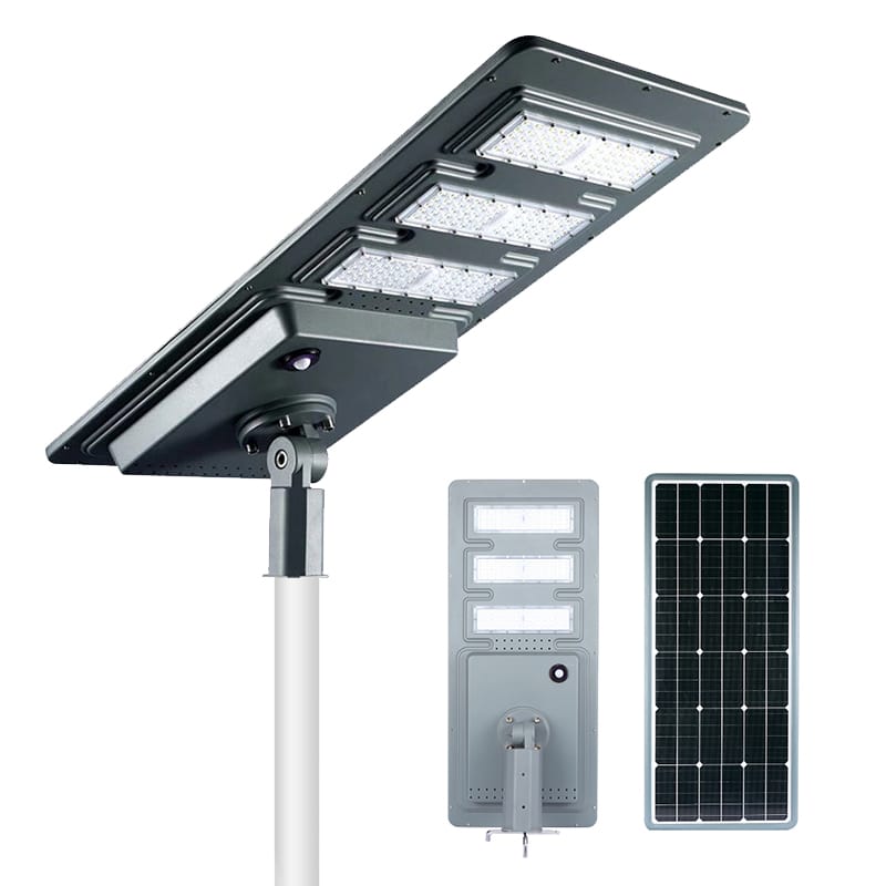 integrated solar street light IP65 waterproof with solar panel 130lmw chip lumen (1)