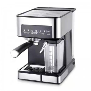 Espresso coffee machine with milk frother