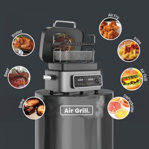 New design one machine with multi function air fryer with grill