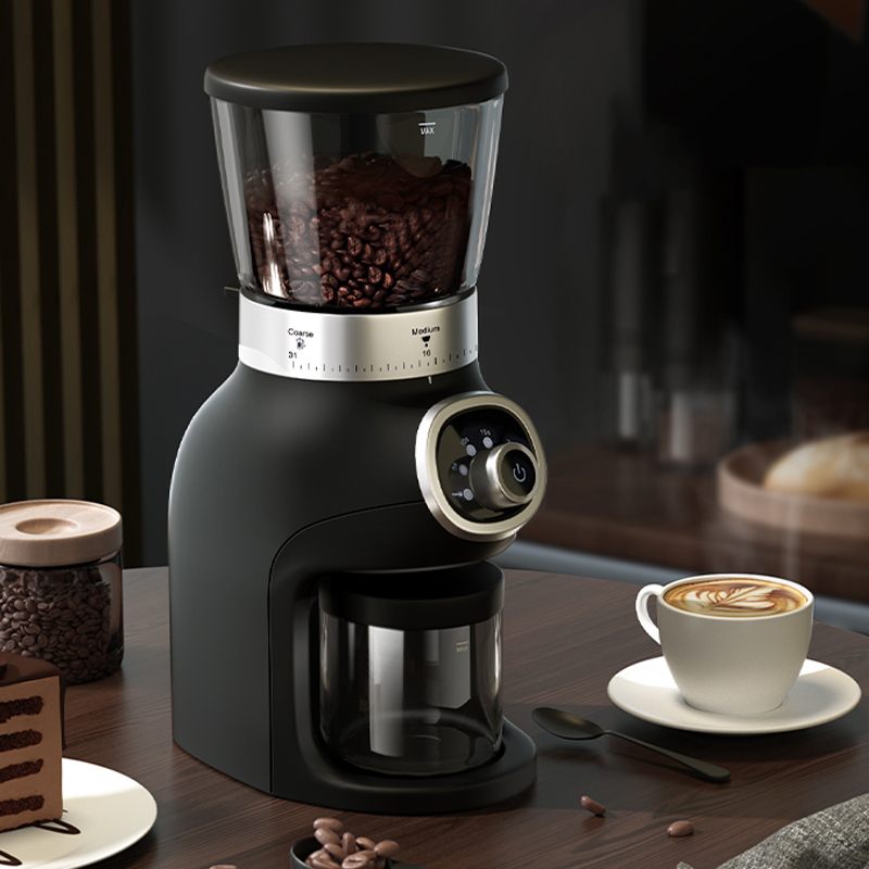 Electric Conical Burr Coffee Grinder With Anti-static, Touchscreen