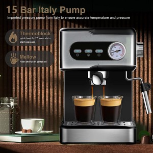 Automatic electric espresso maker high-quality 15 Bar Cappuccino espresso Coffee machine