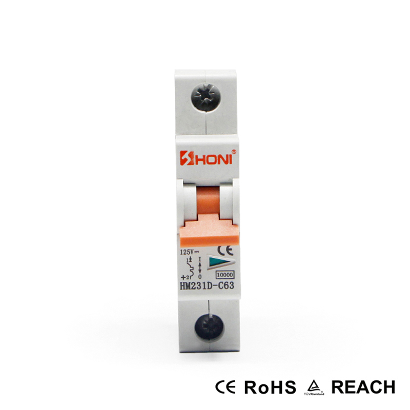 Good Quality Rccb And Rcbo - HM231D-C63/ HM232D-C63/ HM233D-63/ HM234D-C63 DC Miniature Circuit Breaker – HONI electric
