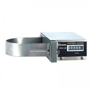 Lightning strike counter with mechanical countersurge protective devices (spd)
