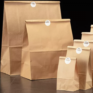 New Delivery for Eco-Friendly Sos Block Brown Kraft Takeaway Paper Bag