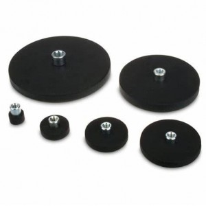 Rubber Coated Magnets with Countersunk & Thread