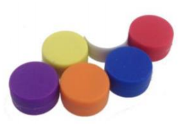 Neodymium Button Magnet, Polypropylene Plastic Case