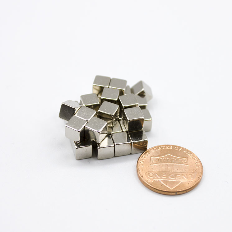 China wholesale Industry Magnet Supplier –  Small Tiny Neodymium Magnet Cube Rare Earth Permanent Magnet – Honsen