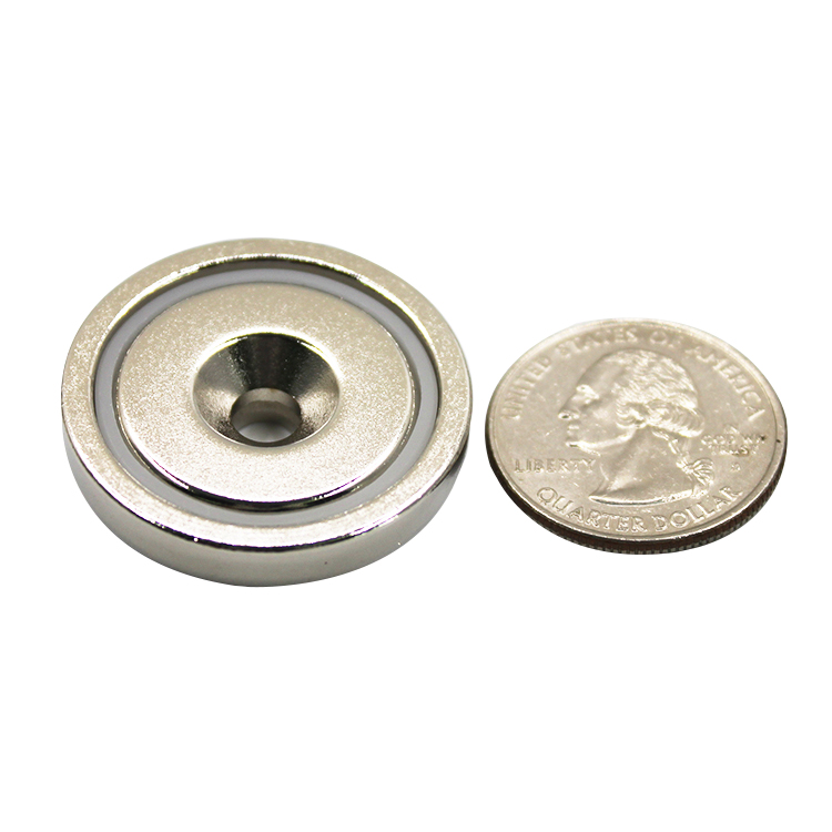 Neodymium Pot Magnets with Countersunk & Thread