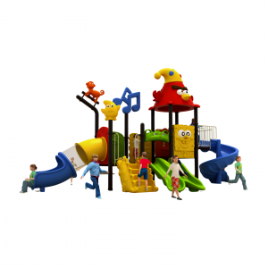 Commercial Slide Kids Parkour Amusement Outdoor Playground Colorful Cartoon Plastic Slide