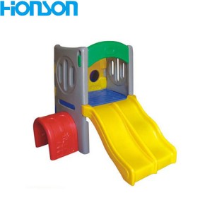 어린이용 플라스틱 슬라이드가 포함된 인기 있는 플라스틱 슬라이드 어린이 야외 놀이 장비