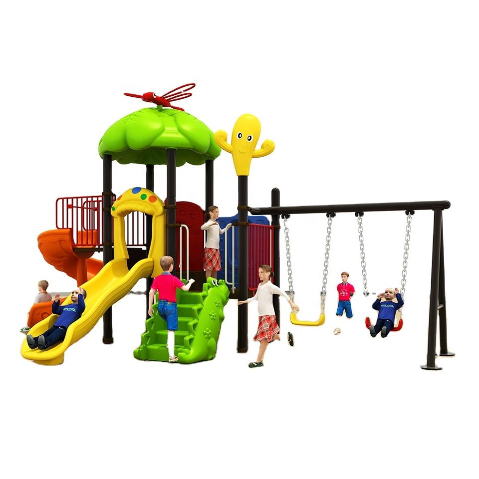 Outdoor Yellow Swing Slide Set Featured Image
