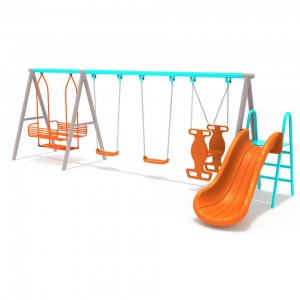 Hot sale newest toddler indoor plastic slide and swing set toddler slide and swing sets