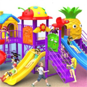 Children Slide playground theme park for preschool colorful amusement equipment outdoor plastic slide