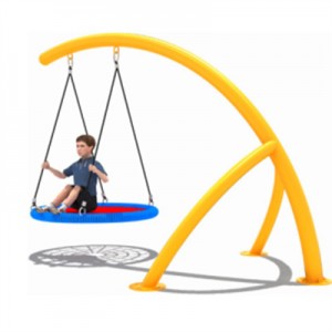 Gran oferta de parc infantil a l'aire lliure Gronxador circular per a nens Gronxadors de corda combinats rodons