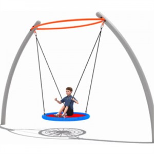 Hot sale Outdoor playground Children Circular swing Round Combination Rope Swings