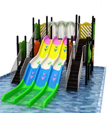China High Quality Bounce Trampoline Manufacturer –  Large plastic water slides for sale water park slides hotel water park slides –  Honson